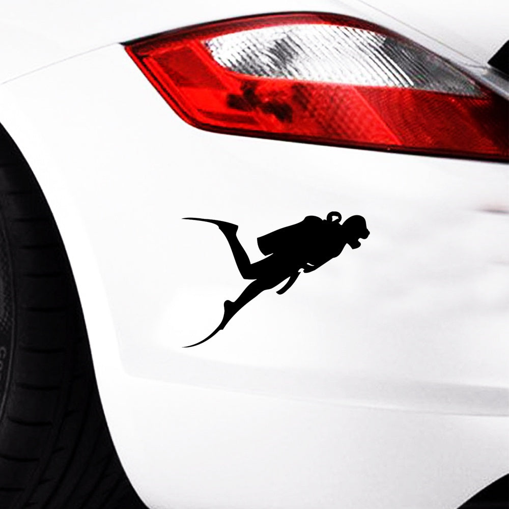 Scuba Diving Sticker Diver Snorkling Suit Boat, Car, Truck
