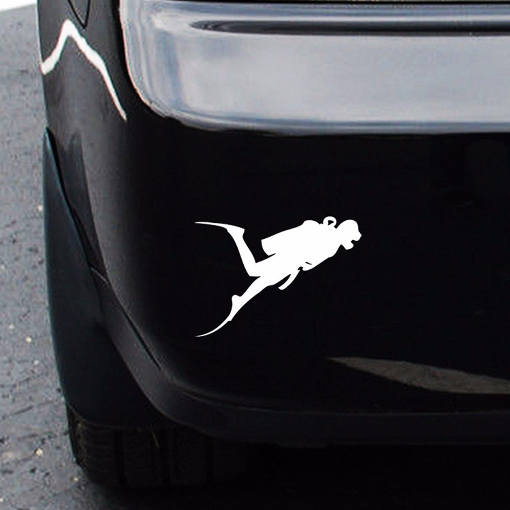 Scuba Diving Sticker Diver Snorkling Suit Boat, Car, Truck