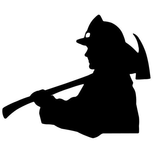 Fireman Firefighter Car Sticker Decal Cartoon Stickers
