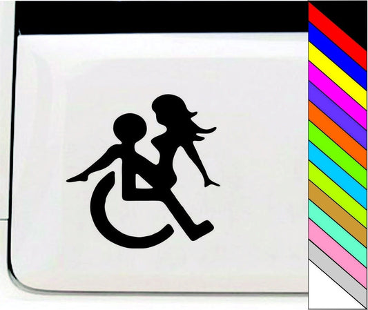 DISABLED SHAG CAR BUMPER STICKER FUNNY DRIFT JDM DECAL VINYL WALL ART DECORATION