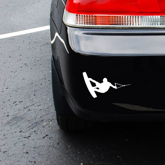 A Pattern Wakeboarder Silhouette Art Decor Bumper Car Stickers