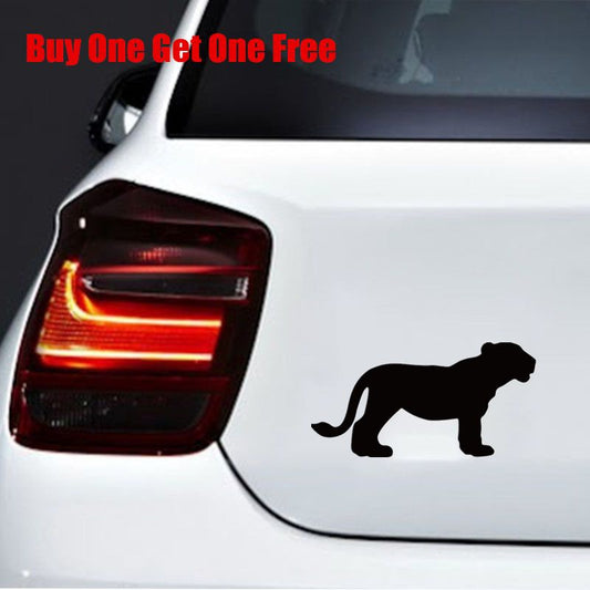14cm*7.2cm Safari Lioness Car Sticker Creative Cartoon Lion Silhouette Home Decor Decal Laptop Auto Window Bumper Vinyl Decal Tablet XMAS Gifts