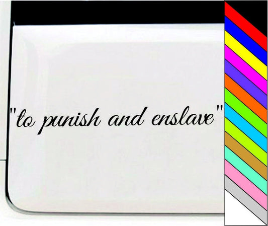 JDM to punish and enslave Fashion Vinly Decal Sticker Fight Car Window Support Door Bumper Decor