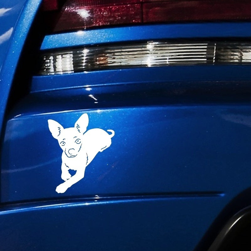 10.2cm*8.5cm Chihuahua Pet Dog Car Sticker Lovely Vinyl Decal Car Styling Accessories Wall Sticker
