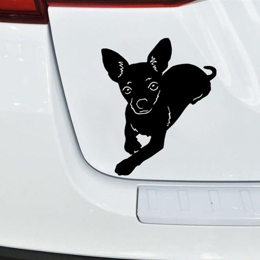 10.2cm*8.5cm Chihuahua Pet Dog Car Sticker Lovely Vinyl Decal Car Styling Accessories Wall Sticker