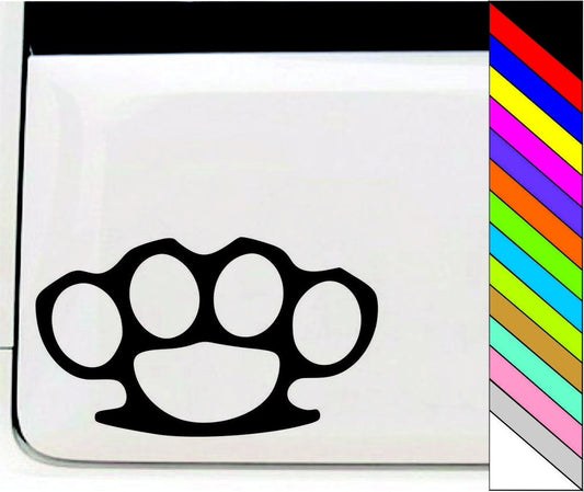 Brass Knuckles Car, Truck, Notebook, Vinyl Decal Window Sticker Waterproof Car Bumper Decor