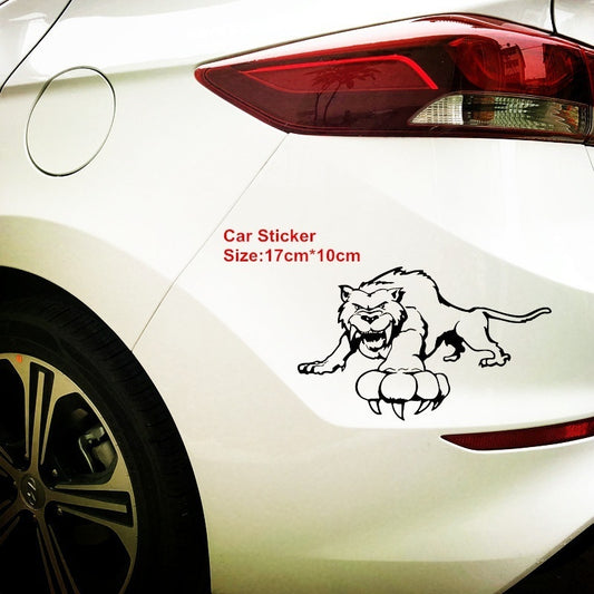 17cm*10cm Car Decal Personality Animal Pattern Car Accessories Home Decoration Window Sticker 6 Colors