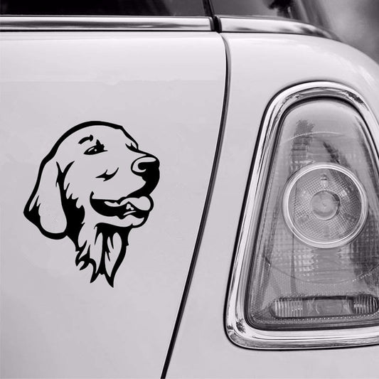 12.2*14.7cm Golden Retriever Dog Car Bumper Stickers Cute Pet Dogs Decals Car Styling Decoration Accessories 6 Colors