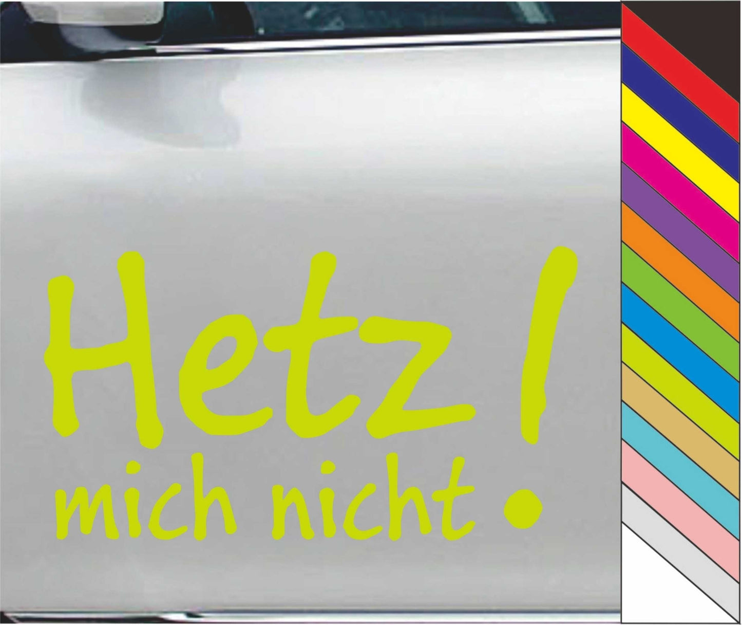 Hetz! Mich Nicht Vinyl Car Bumper Sticker Wall Window Decal Waterproof