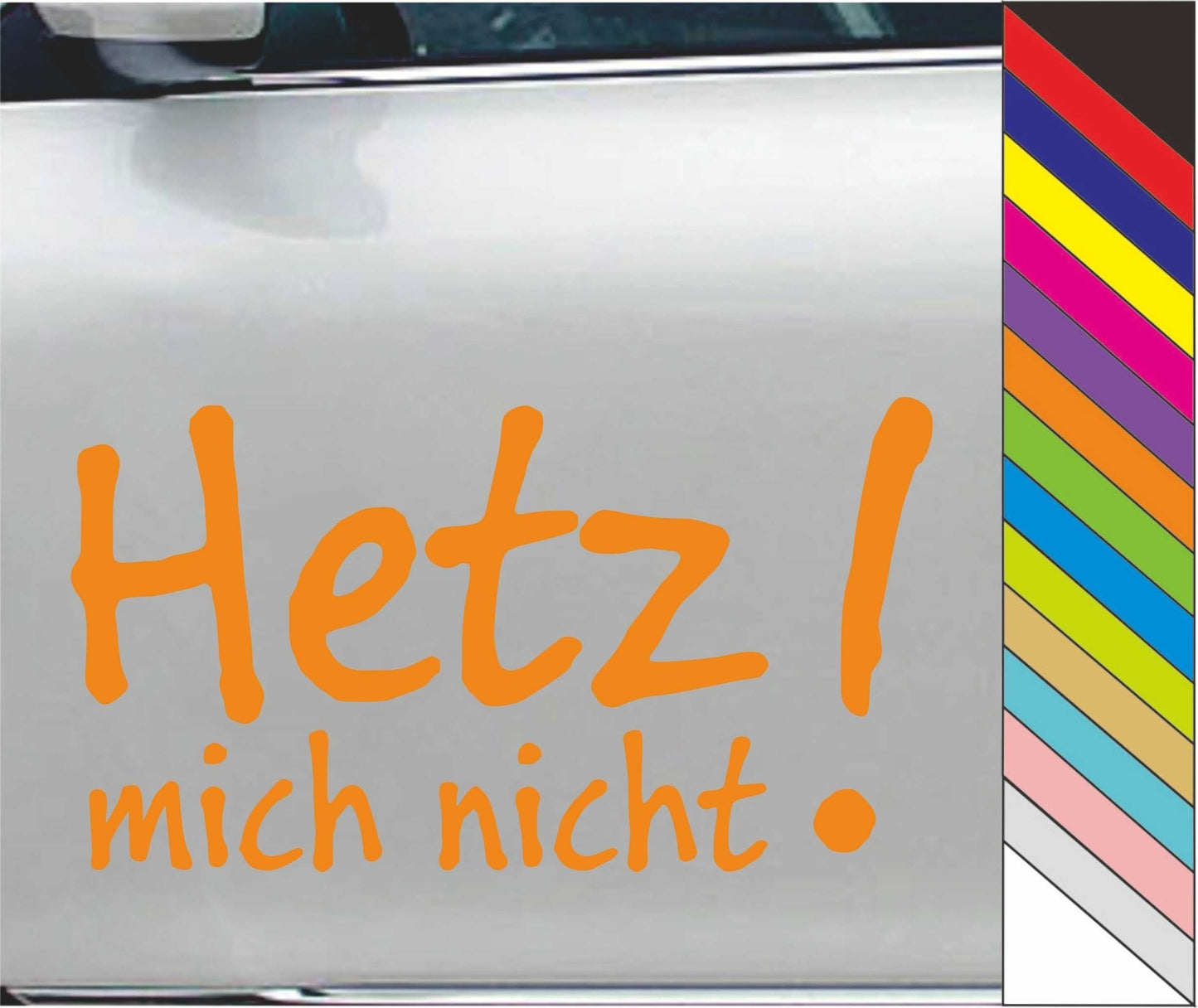 Hetz! Mich Nicht Vinyl Car Bumper Sticker Wall Window Decal Waterproof