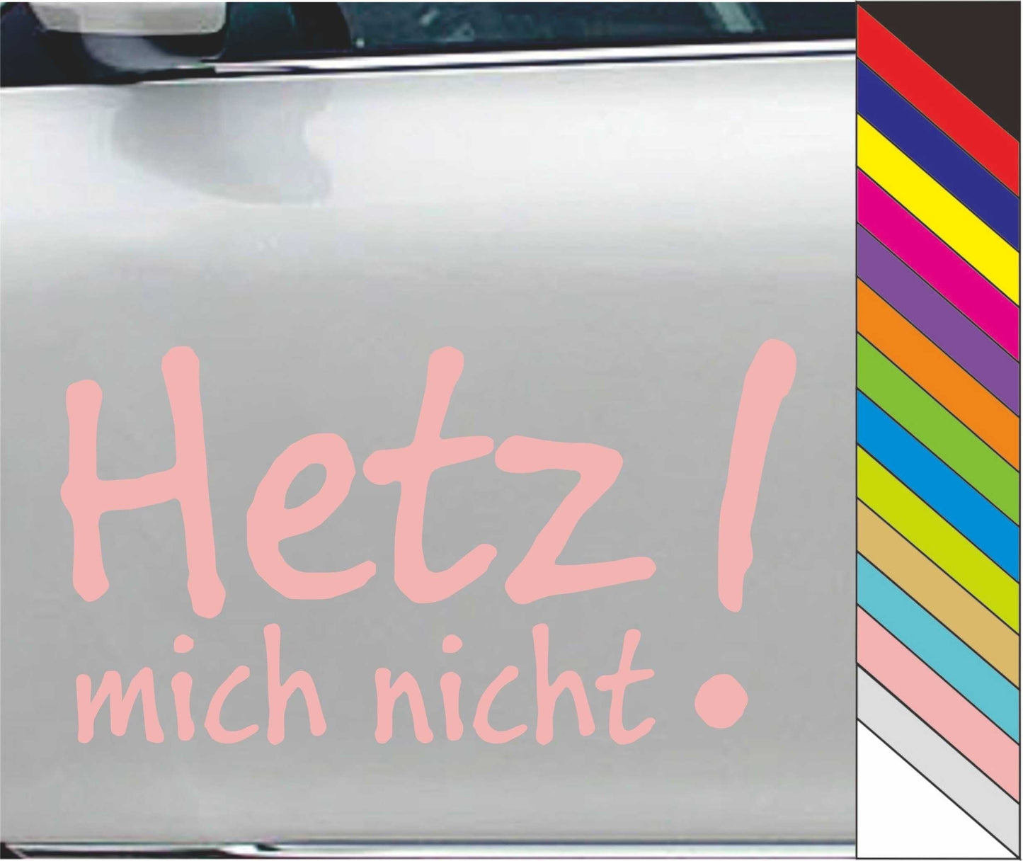 Hetz! Mich Nicht Vinyl Car Bumper Sticker Wall Window Decal Waterproof