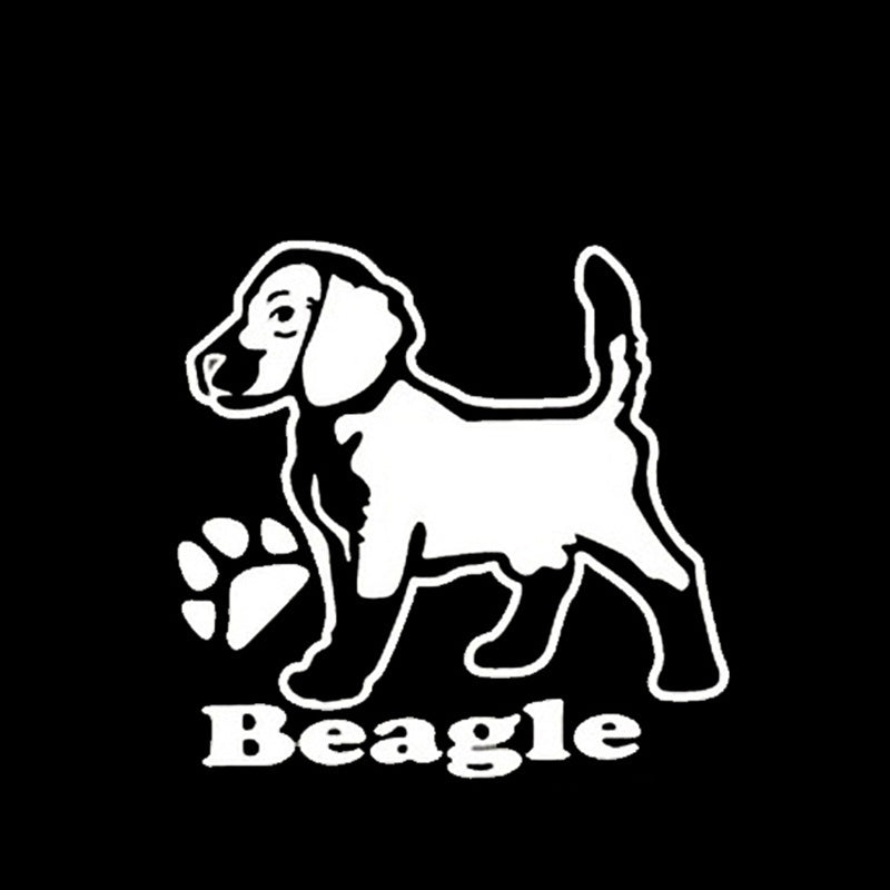 15CM*15CM 3D Hunting Sticker Beagle Dog Cute Animal Car Styling Sticker Funny Motocycle Accessories 6 Colors