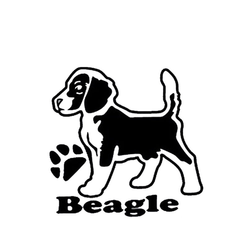 15CM*15CM 3D Hunting Sticker Beagle Dog Cute Animal Car Styling Sticker Funny Motocycle Accessories 6 Colors