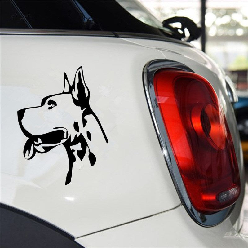 11.1CM*14.6CM Great Dane Head Funny Window Decorative Decals Classic Animal Car Stickers 6 Colors
