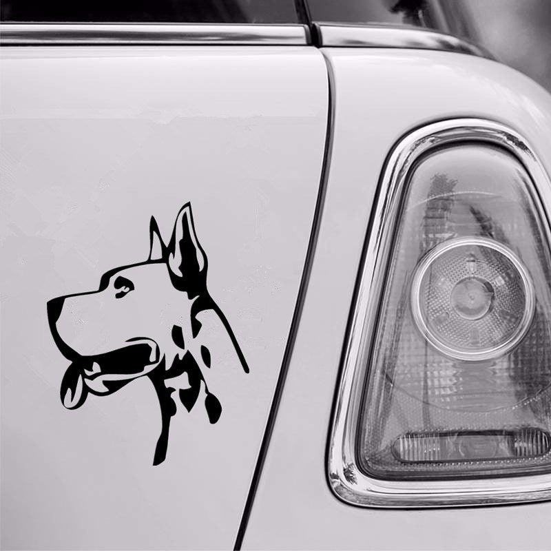 11.1CM*14.6CM Great Dane Head Funny Window Decorative Decals Classic Animal Car Stickers 6 Colors