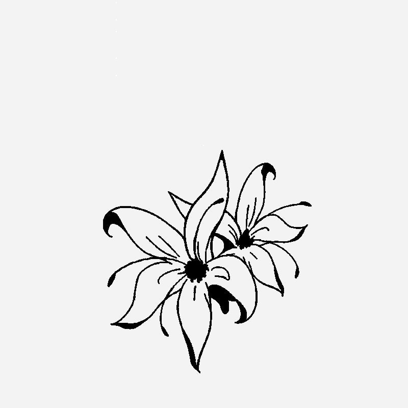 13.5CM*14.4CM Car Sticker Creative Decoration Hibiscus Vinyl Decal Window Wall Stickers 6 Colors