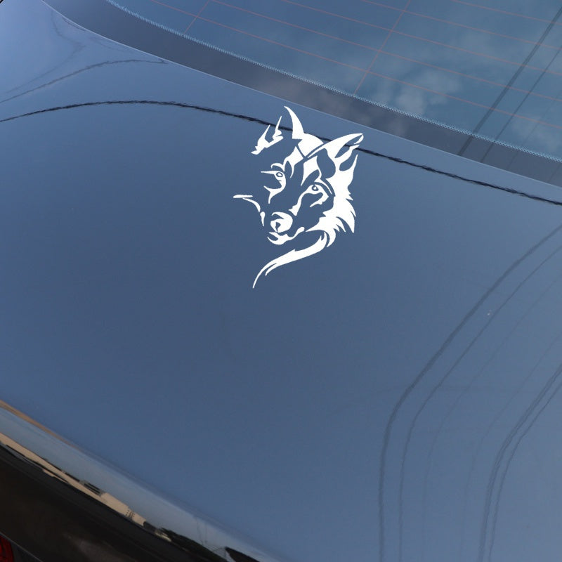 11.4cm*16.6cm Dog Decoration Car Sticker Accessories Vinyl Car Decal Waterproof Car Styling