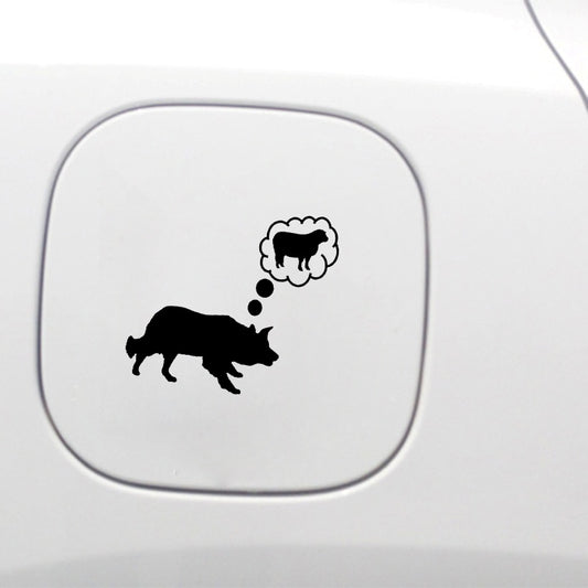 14.4cm*12.7cm Funny Border Collie Sheep Animal Cool Vinyl Car Sticker Fashion Car Window Stickers