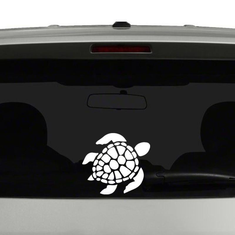 Sea Turtle Beach Hawaii Car Window Decal Truck Sticker
