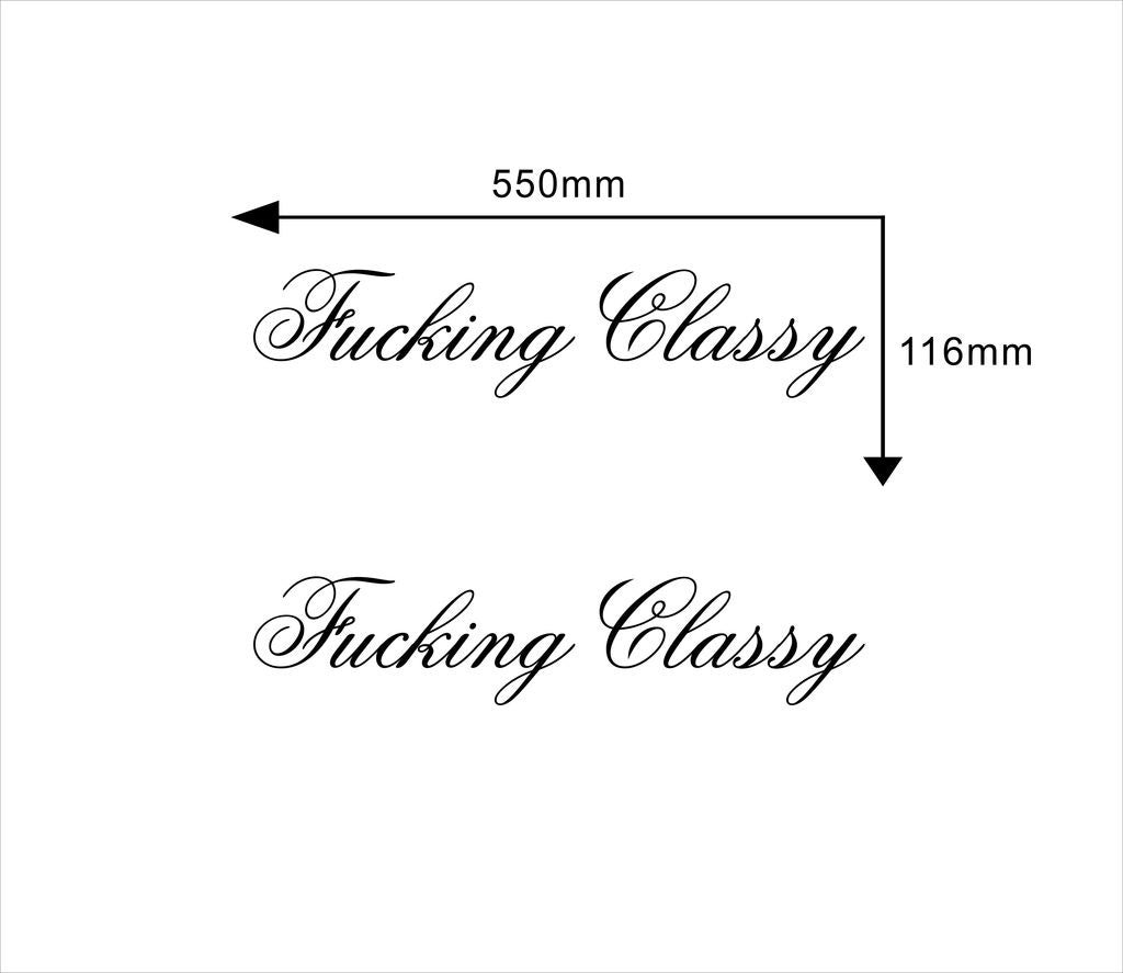 Fu*king Glassy Car Truck Window Bumper Vinyl Graphic Decal Sticker Car Door Decoration