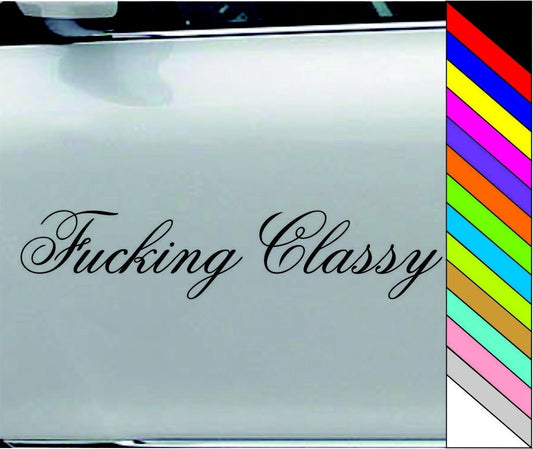 Fu*king Glassy Car Truck Window Bumper Vinyl Graphic Decal Sticker Car Door Decoration
