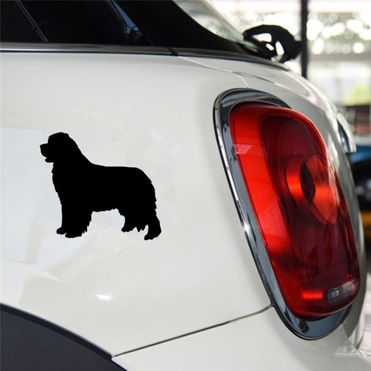 15CM*13.3CM Newfoundland Dog Window Glass Decorative Stickers Lovely Car Covers Scratches Motorcycle Decals Accessories 6 Colors