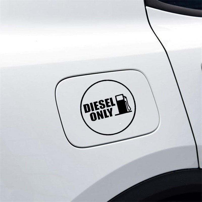 12.1cm*12.1cm Diesel Only Vinyl Decals Fun Car Sticker Fuel Car Fuel Tank Cap Sticker 6 Colors