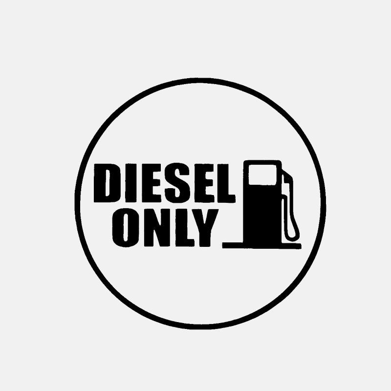 12.1cm*12.1cm Diesel Only Vinyl Decals Fun Car Sticker Fuel Car Fuel Tank Cap Sticker 6 Colors