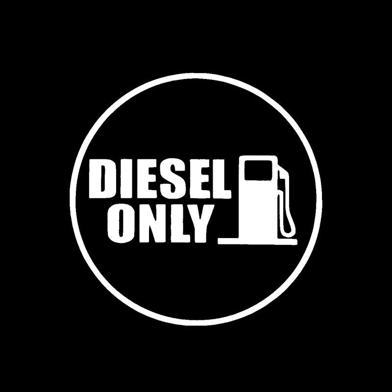 12.1cm*12.1cm Diesel Only Vinyl Decals Fun Car Sticker Fuel Car Fuel Tank Cap Sticker 6 Colors