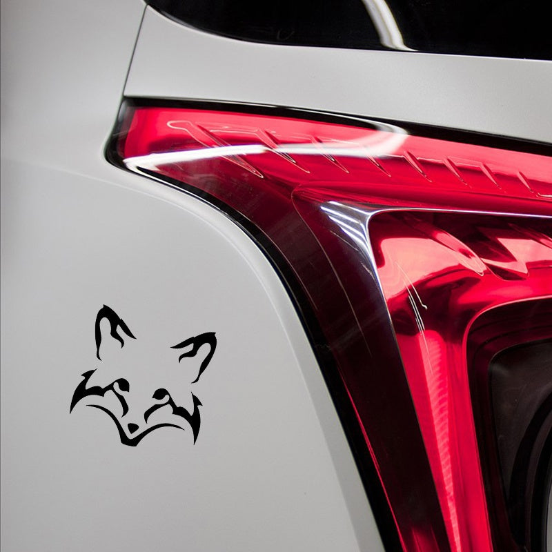 14cm*14cm Cute Fox Face Head Funny Car Truck Vinyl Car Sticker Window Bumper Animal Decal