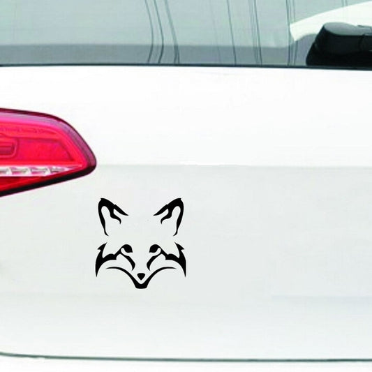 14cm*14cm Cute Fox Face Head Funny Car Truck Vinyl Car Sticker Window Bumper Animal Decal