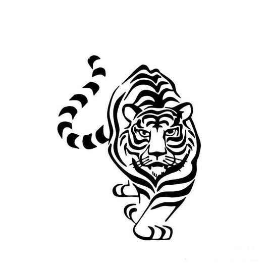 6 Colors Tiger Car Stickers Animals Decals Motorcycle Laptop Car Styling (Size:15cm*12cm)