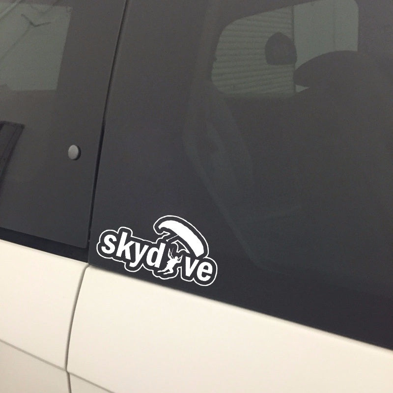15.7cm*8.4cm Vinyl High Quality Car Sticker Interesting Skydive Extreme Movement Decoration Silhouette 6 Colors