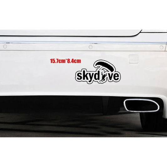 15.7cm*8.4cm Vinyl High Quality Car Sticker Interesting Skydive Extreme Movement Decoration Silhouette 6 Colors