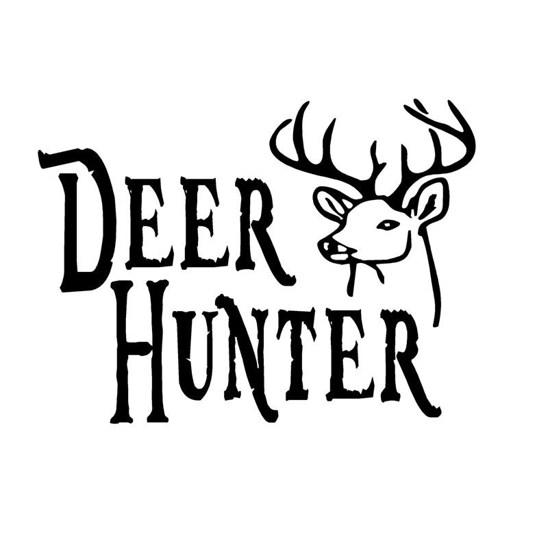 12.7CM*9.3CM Deer Hunter Decals Hunting Car Sticker Car Styling Motorcycle Accessories 6 Colors