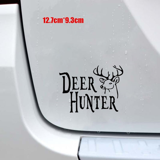 12.7CM*9.3CM Deer Hunter Decals Hunting Car Sticker Car Styling Motorcycle Accessories 6 Colors