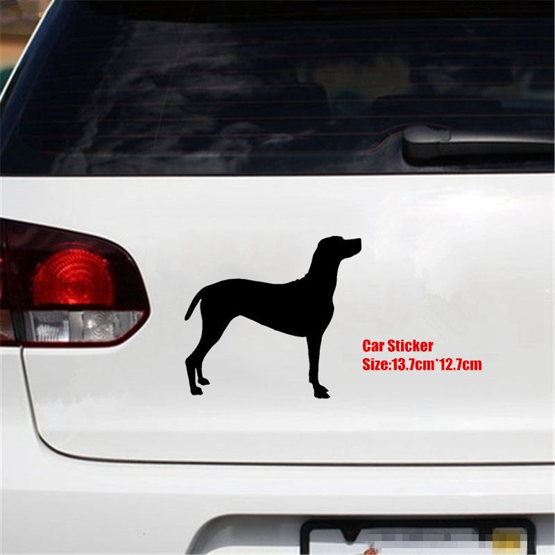 13.7cm*12.7cm Dogs Animal Pattern Vinyl Decal Silhouette Car Stickers Car Styling Truck Accessories 6 Colors