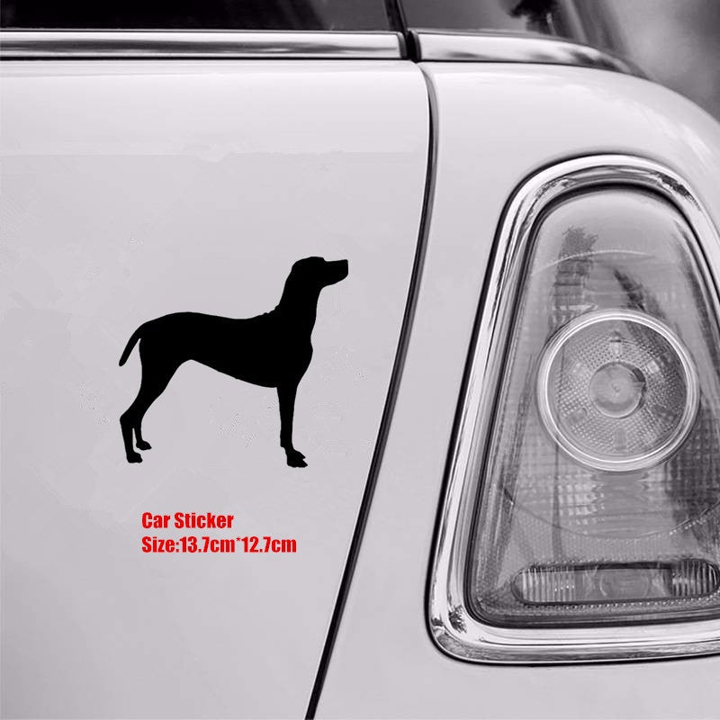 13.7cm*12.7cm Dogs Animal Pattern Vinyl Decal Silhouette Car Stickers Car Styling Truck Accessories 6 Colors