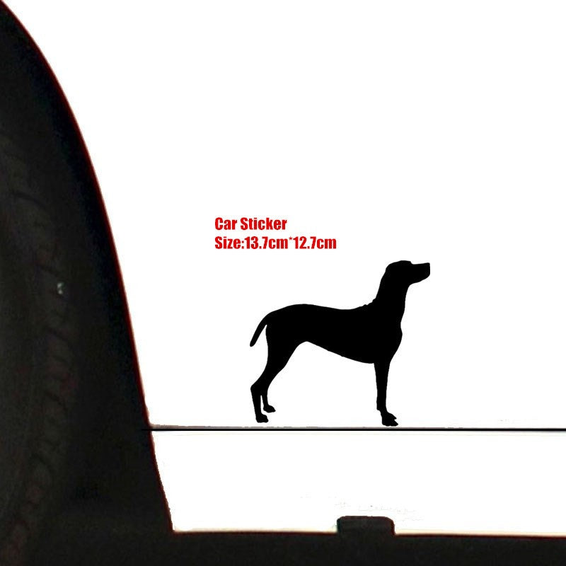 13.7cm*12.7cm Dogs Animal Pattern Vinyl Decal Silhouette Car Stickers Car Styling Truck Accessories 6 Colors