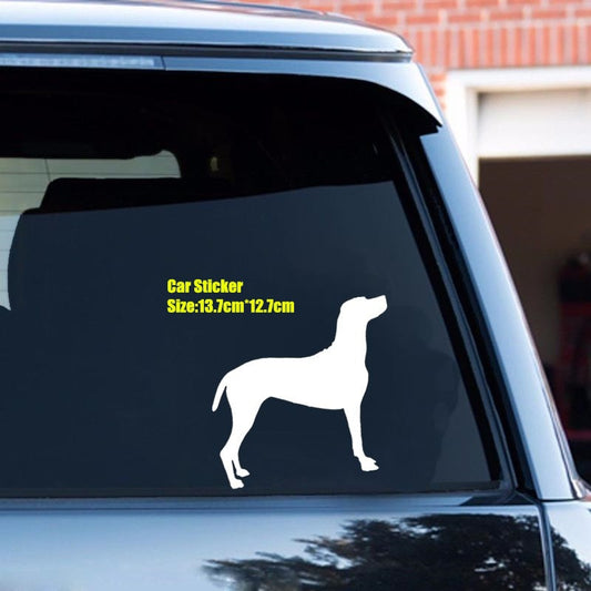 13.7cm*12.7cm Dogs Animal Pattern Vinyl Decal Silhouette Car Stickers Car Styling Truck Accessories 6 Colors