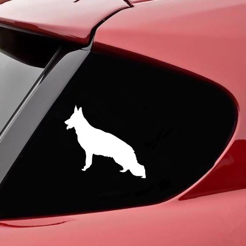 12cm*8.8cm German Shepherd Dog Car Sticker Vinyl Decal Car Styling Home Decoration Wall Sticker