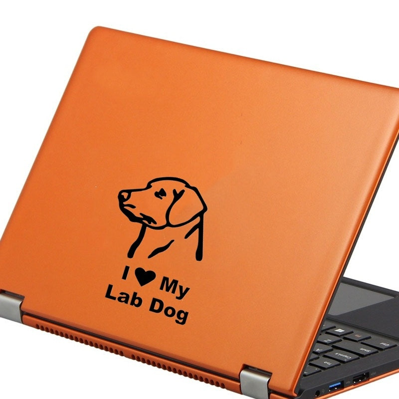 15cm*11.1cm I Love My Lab Dog Funny Car Sticker Vinyl Decal Car Styling Home Decoration Laptop Stickers