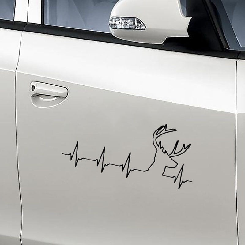 14.8cm*7cm Fun Deer Hunting Decals Car Sticker Gifts Vinyl Home Decoration Wall Sticker
