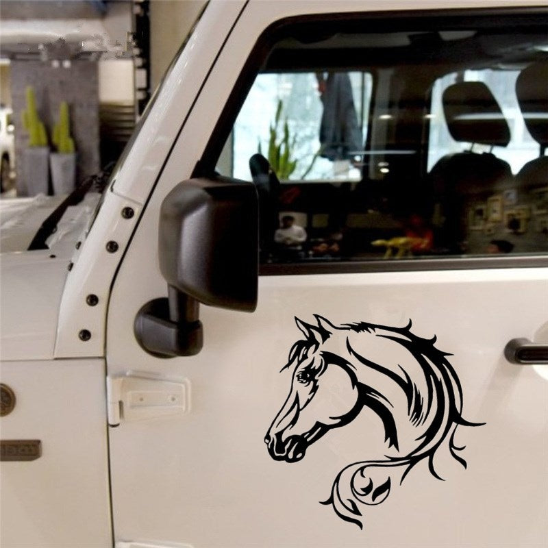 20*20cm Horse Head Beautiful Animal Pattern Vinyl Car Body Decorative Decal Car Stickers