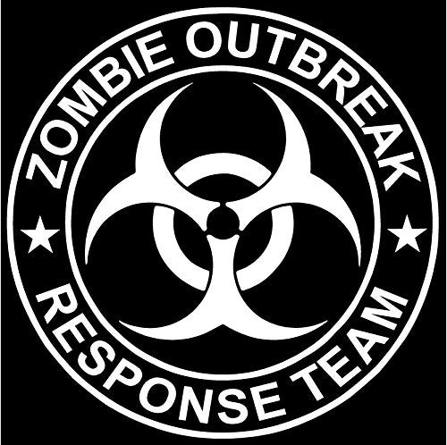 Zombie Outbreak Funny Novelty Car Window Bumper Vinyl Decal Sticker