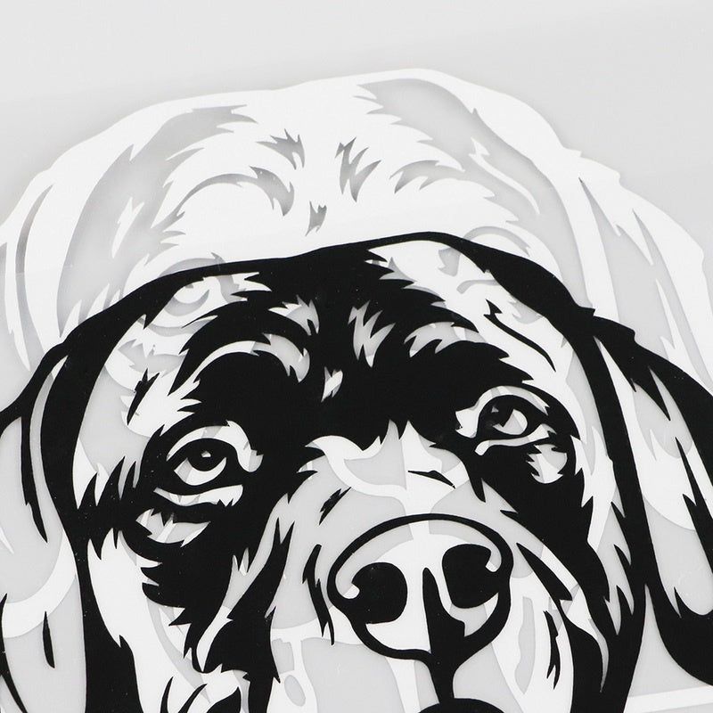 16.6cm*11.5cm Labrador Dog Peeking Car Sticker Vinyl Decal Home Decoration Laptop Wall Sticker