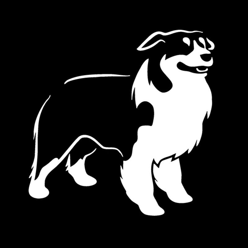 13cm*13cm Australian Shepherd Dog Vinyl Decal Funny Animal Window Stickers Car Accessories