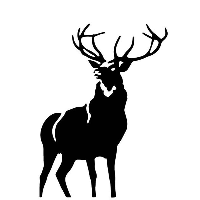 15cm*11cm Personality Car Sticker Deer Animal Accessories  Waterproof Vinyl Decal 6 Colors