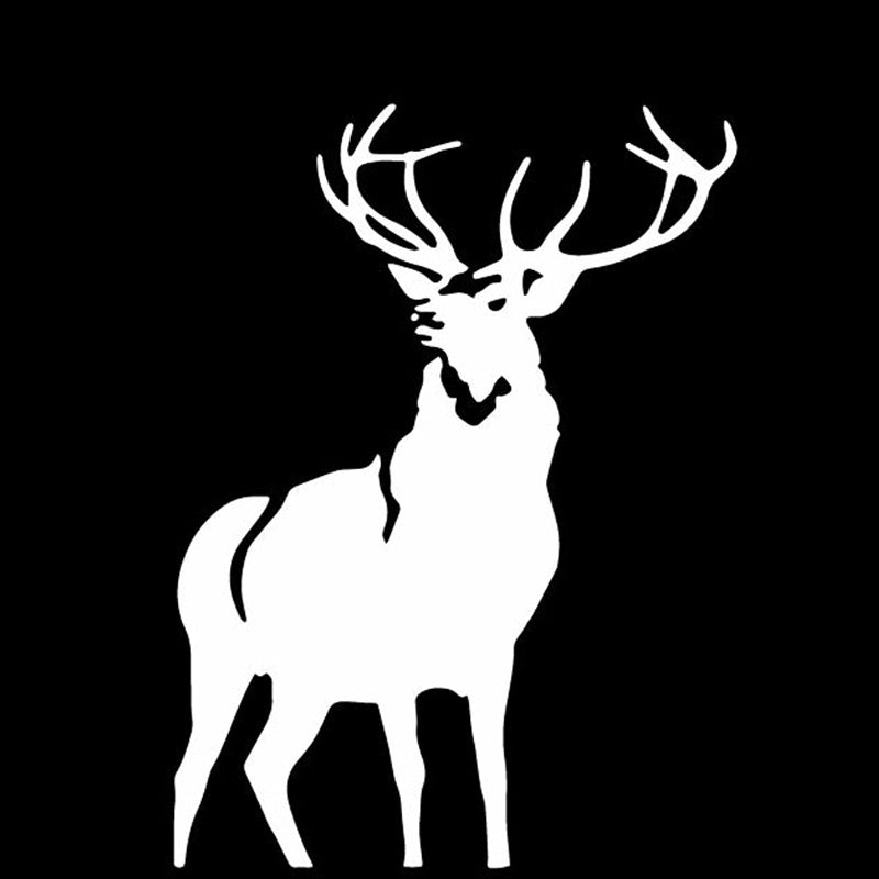 15cm*11cm Personality Car Sticker Deer Animal Accessories  Waterproof Vinyl Decal 6 Colors