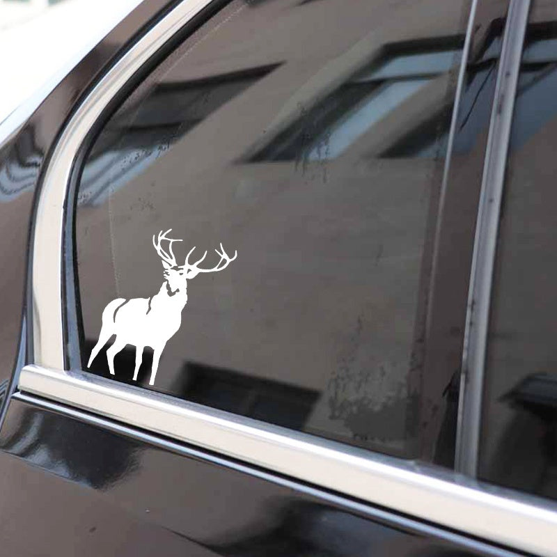 15cm*11cm Personality Car Sticker Deer Animal Accessories  Waterproof Vinyl Decal 6 Colors